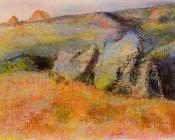 埃德加 德加 : Landscape with Rocks